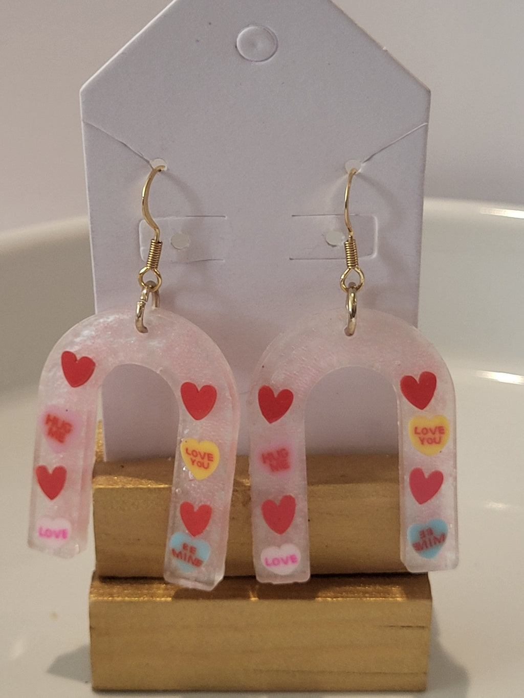 Valentine's day inspired earrings