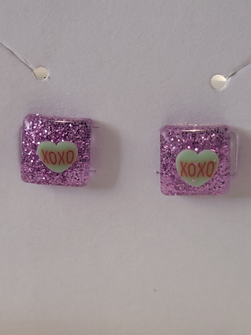 Valentine's day inspired studded earrings