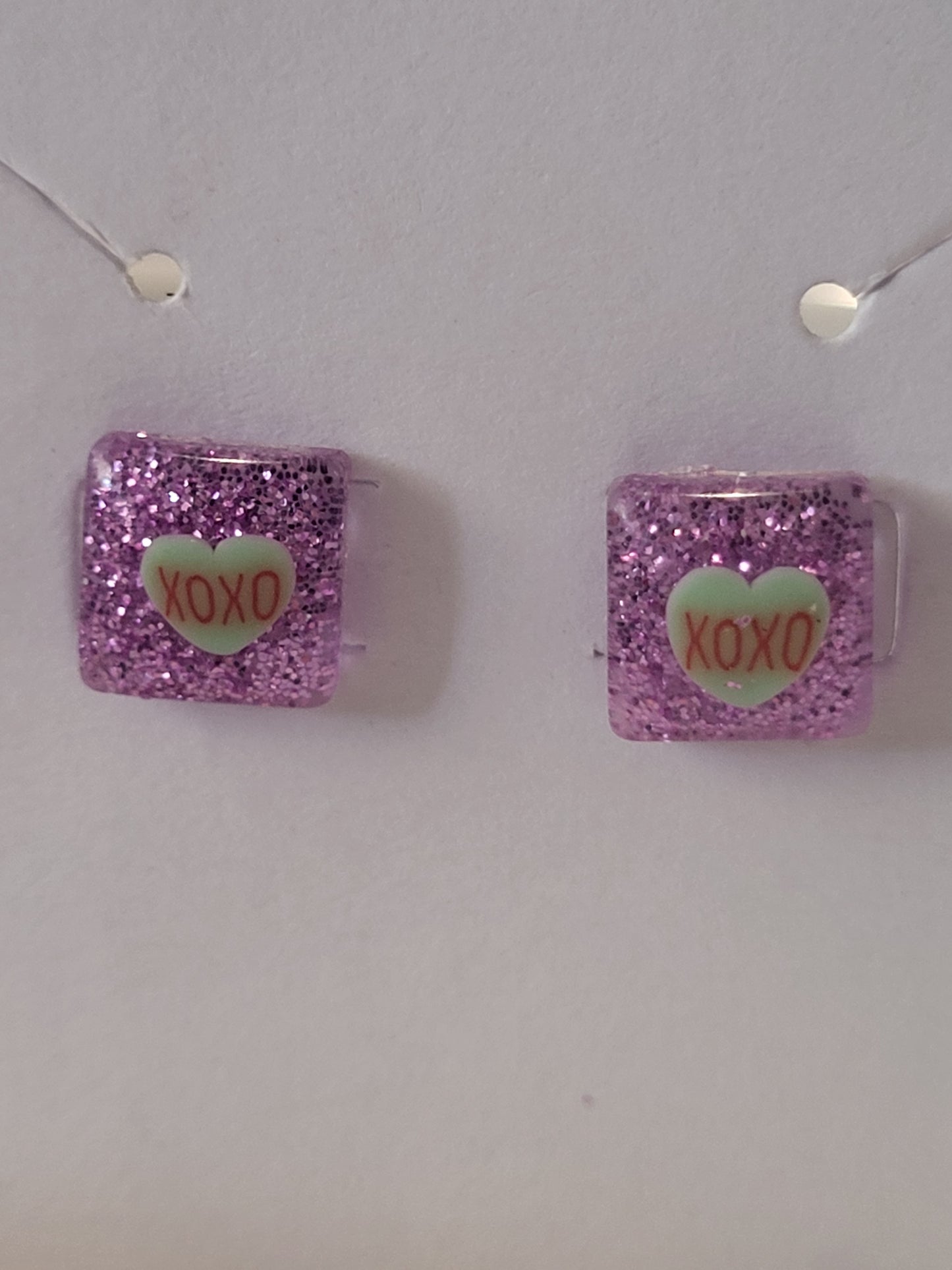 Valentine's day inspired studded earrings