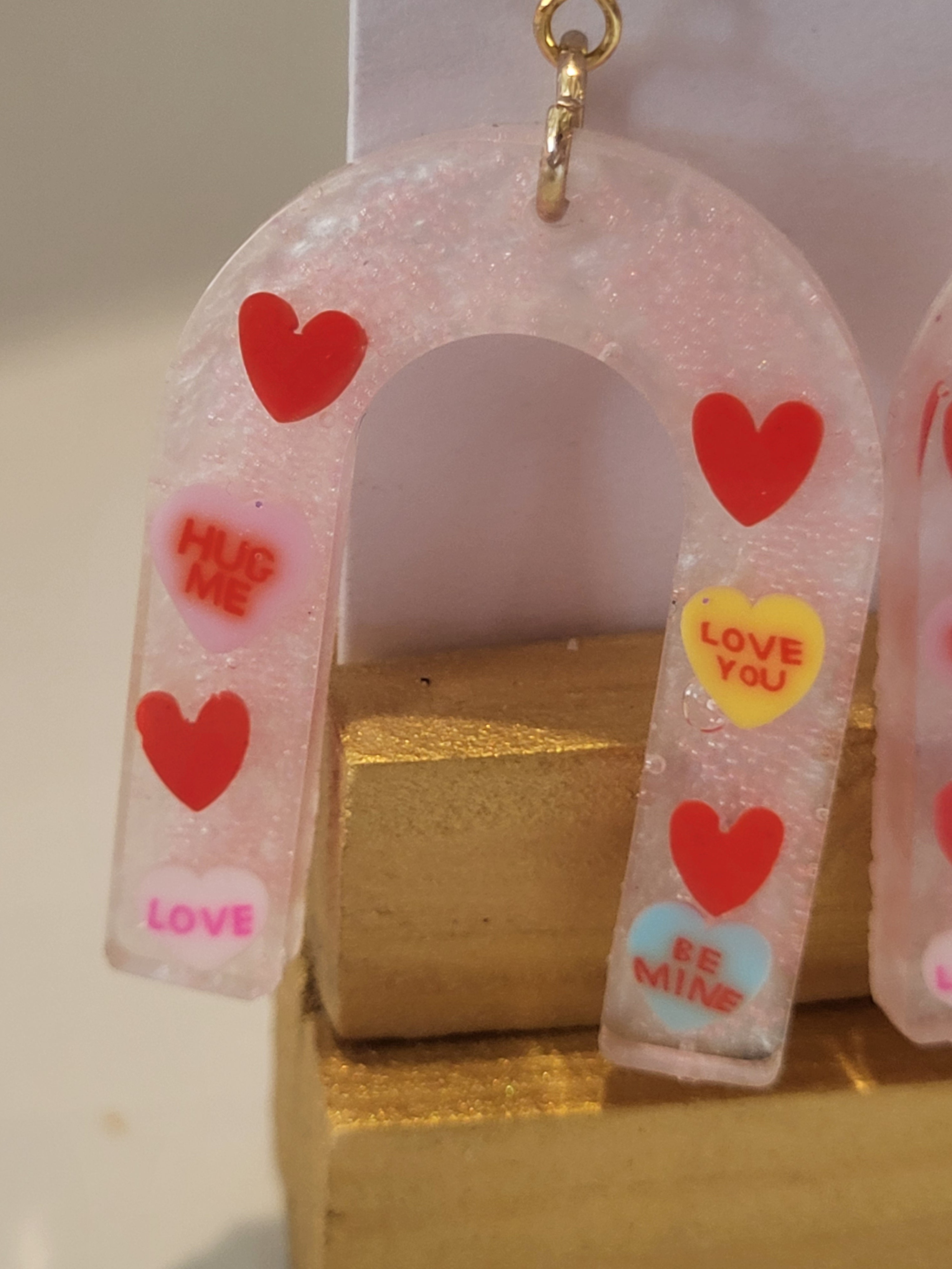 Valentine's day inspired earrings