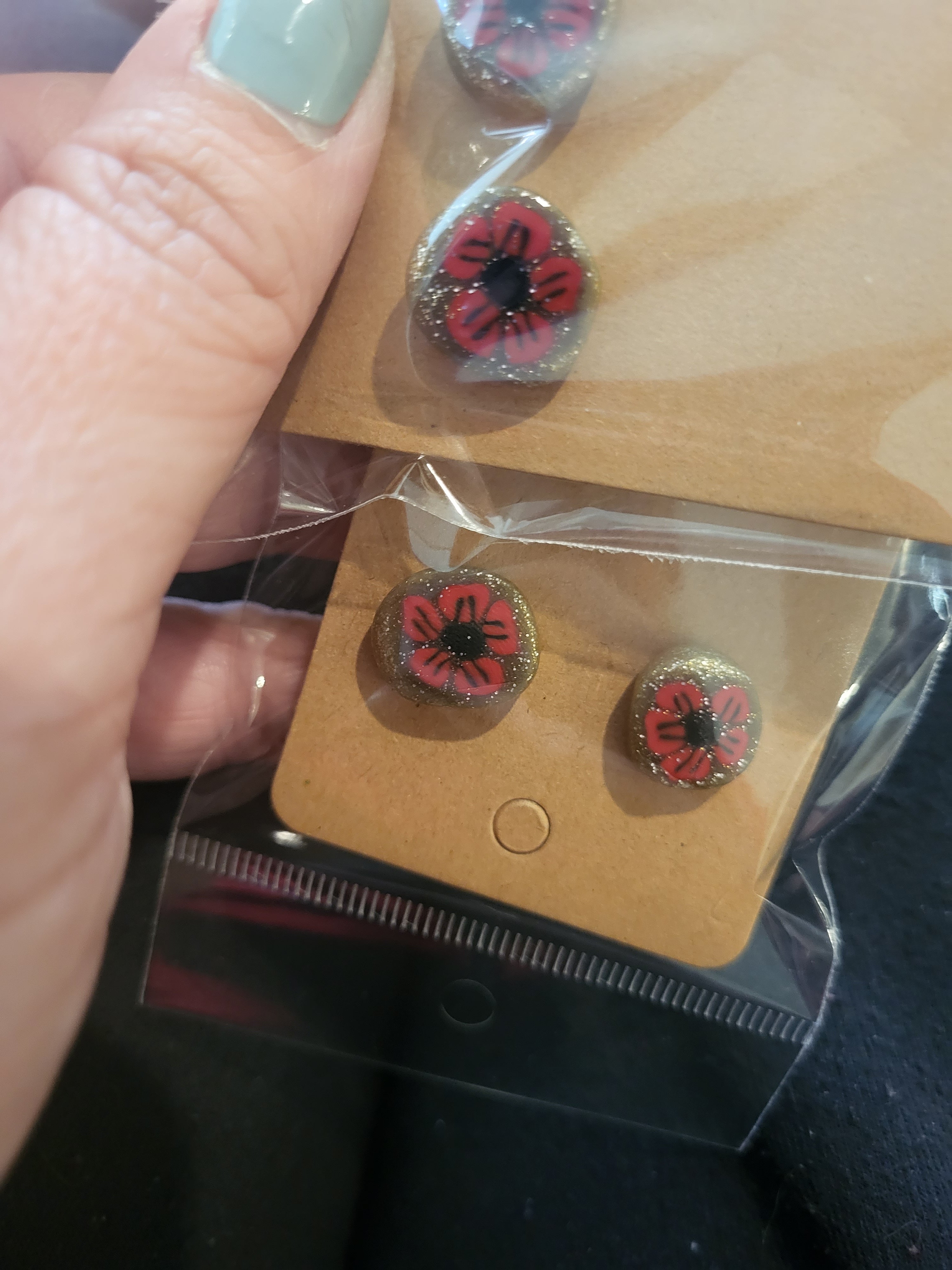 Flower earrings