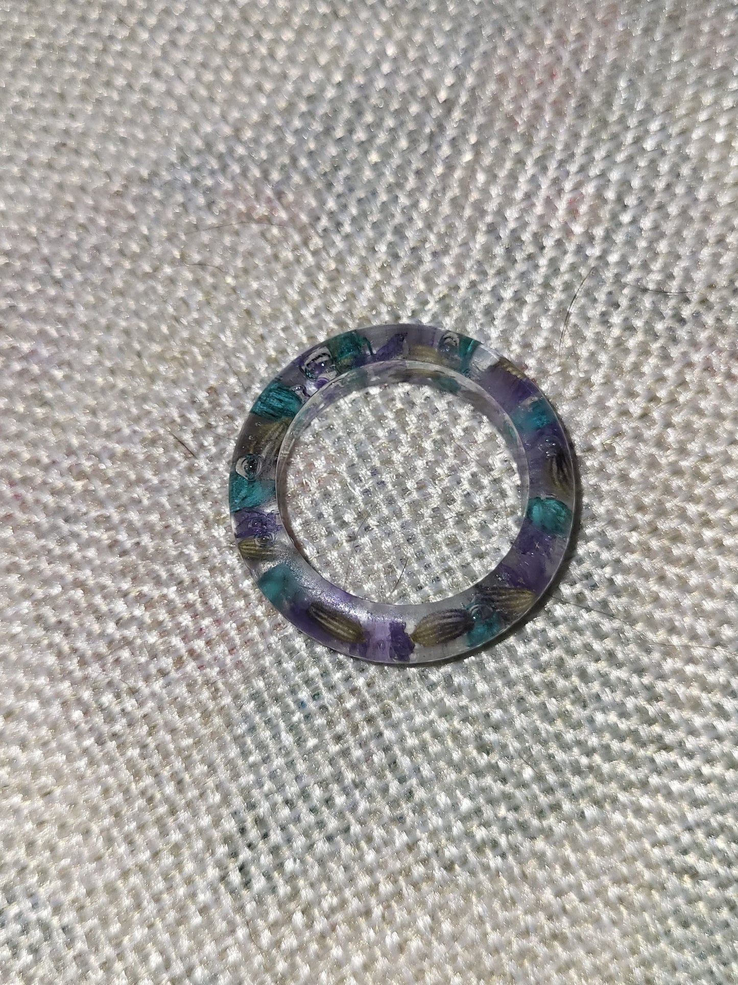 Homemade dried flower rings!