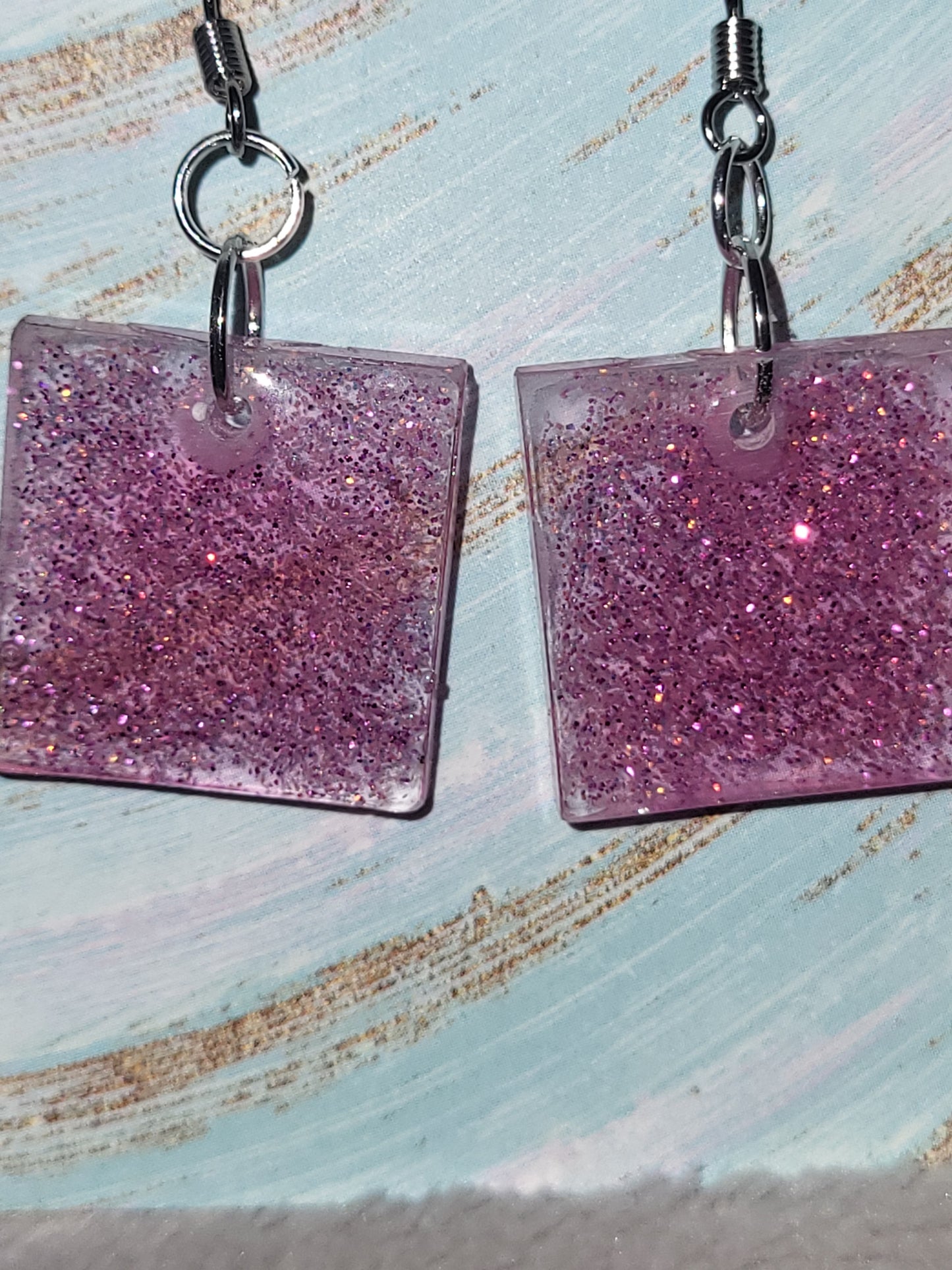 Homemade dangling earrings