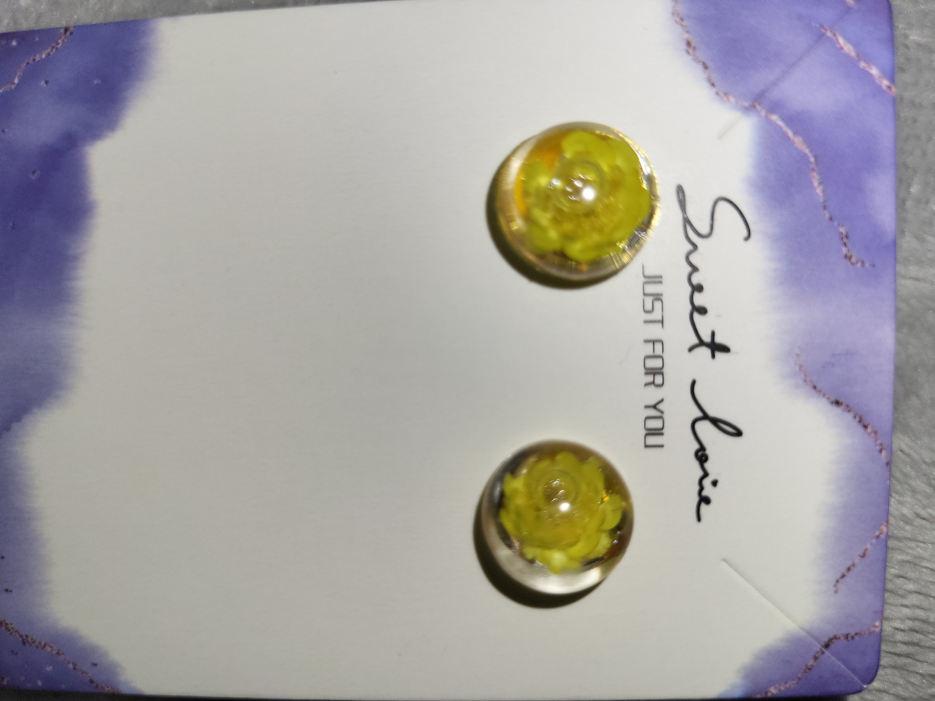 Handmade stud earrings