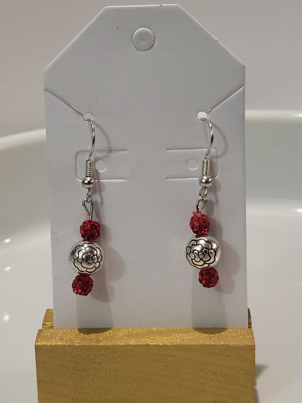 Valentine's day inspired earrings 🌹