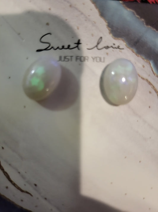 Glitter resin earrings