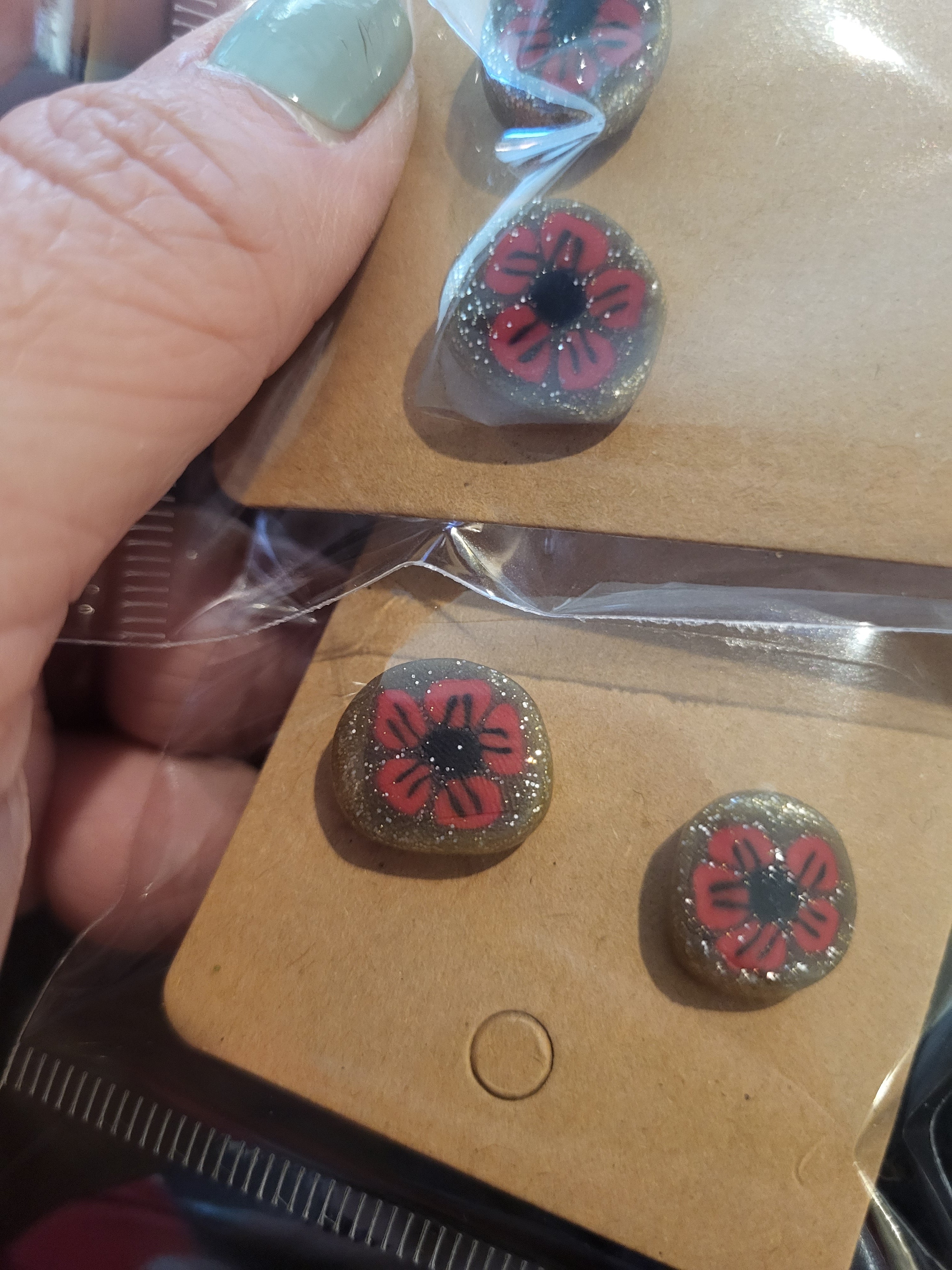 Flower earrings