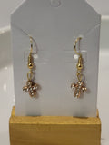 Cross earrings-gold