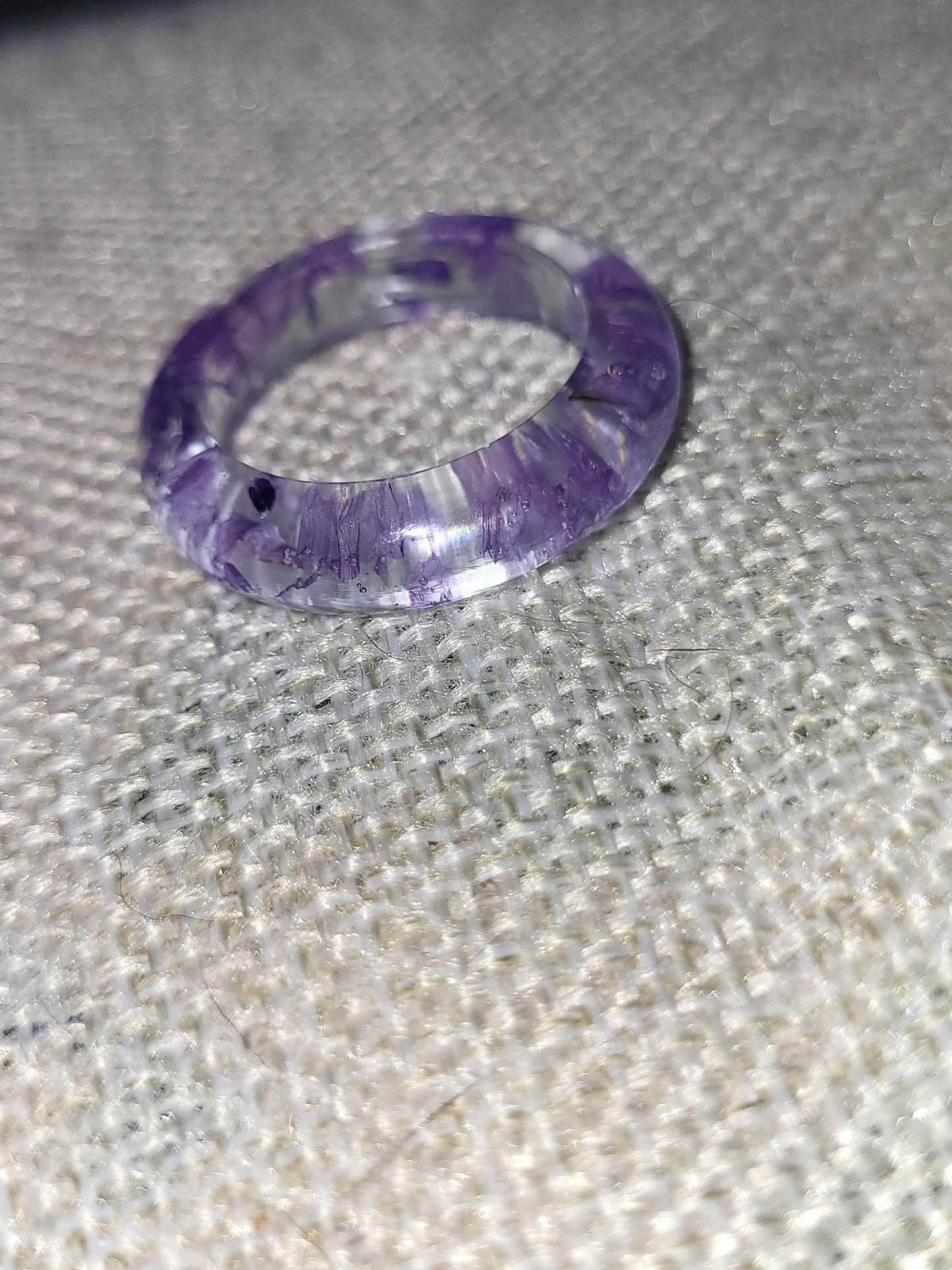 Homemade dried flower rings!