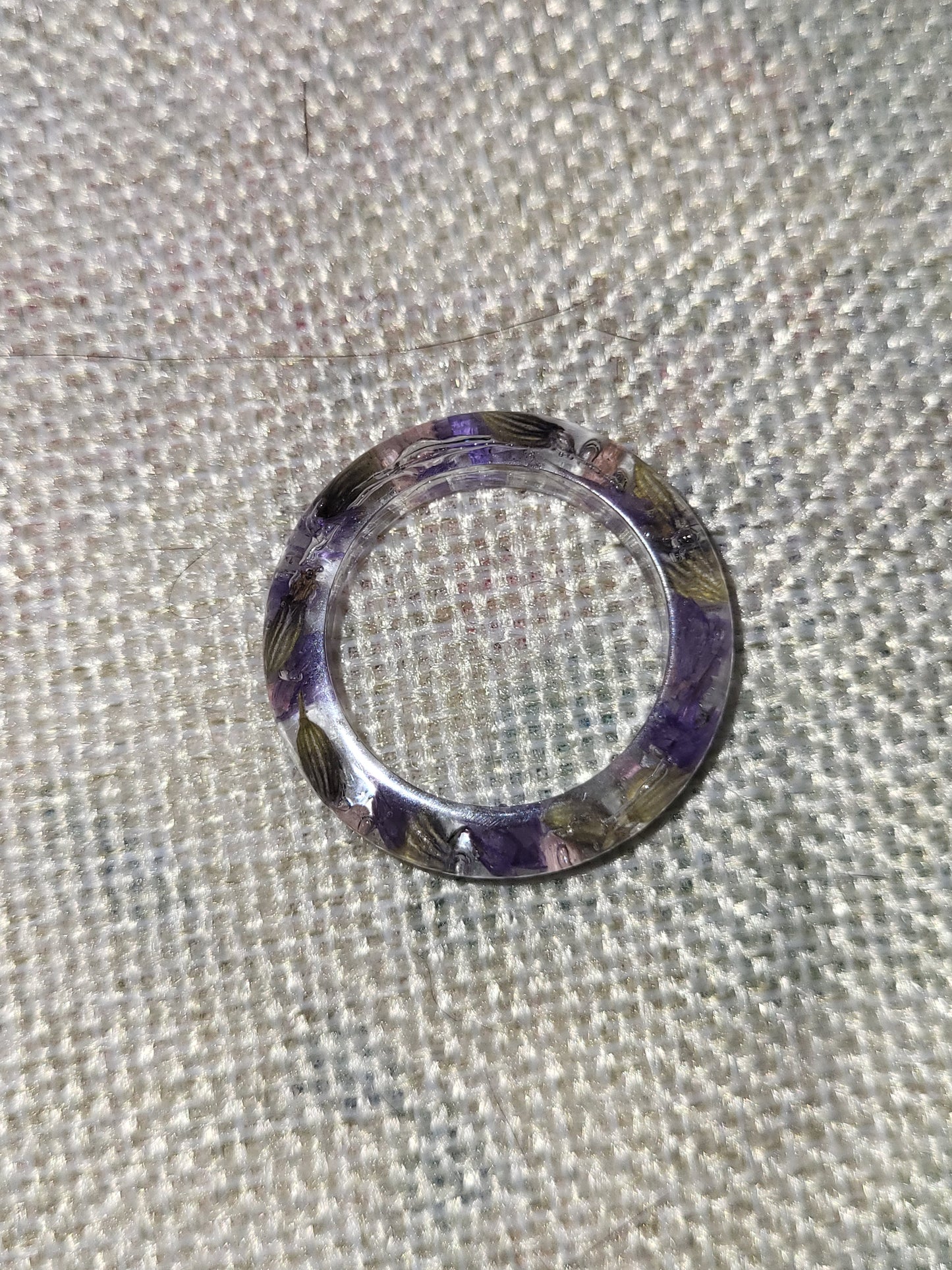 Homemade dried flower rings!