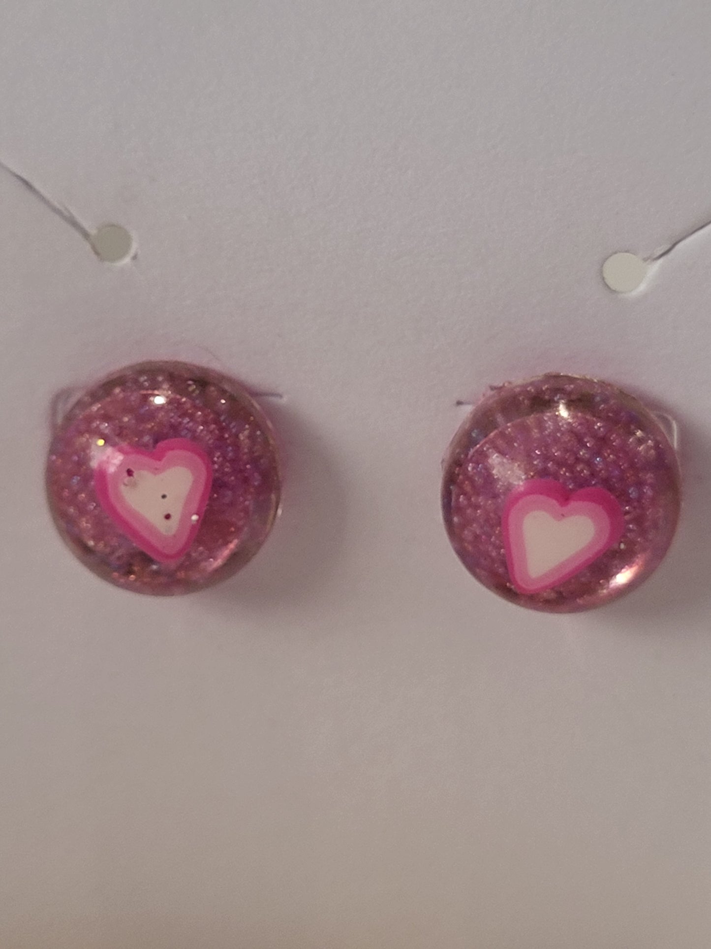 Valentine's day inspired studded earrings