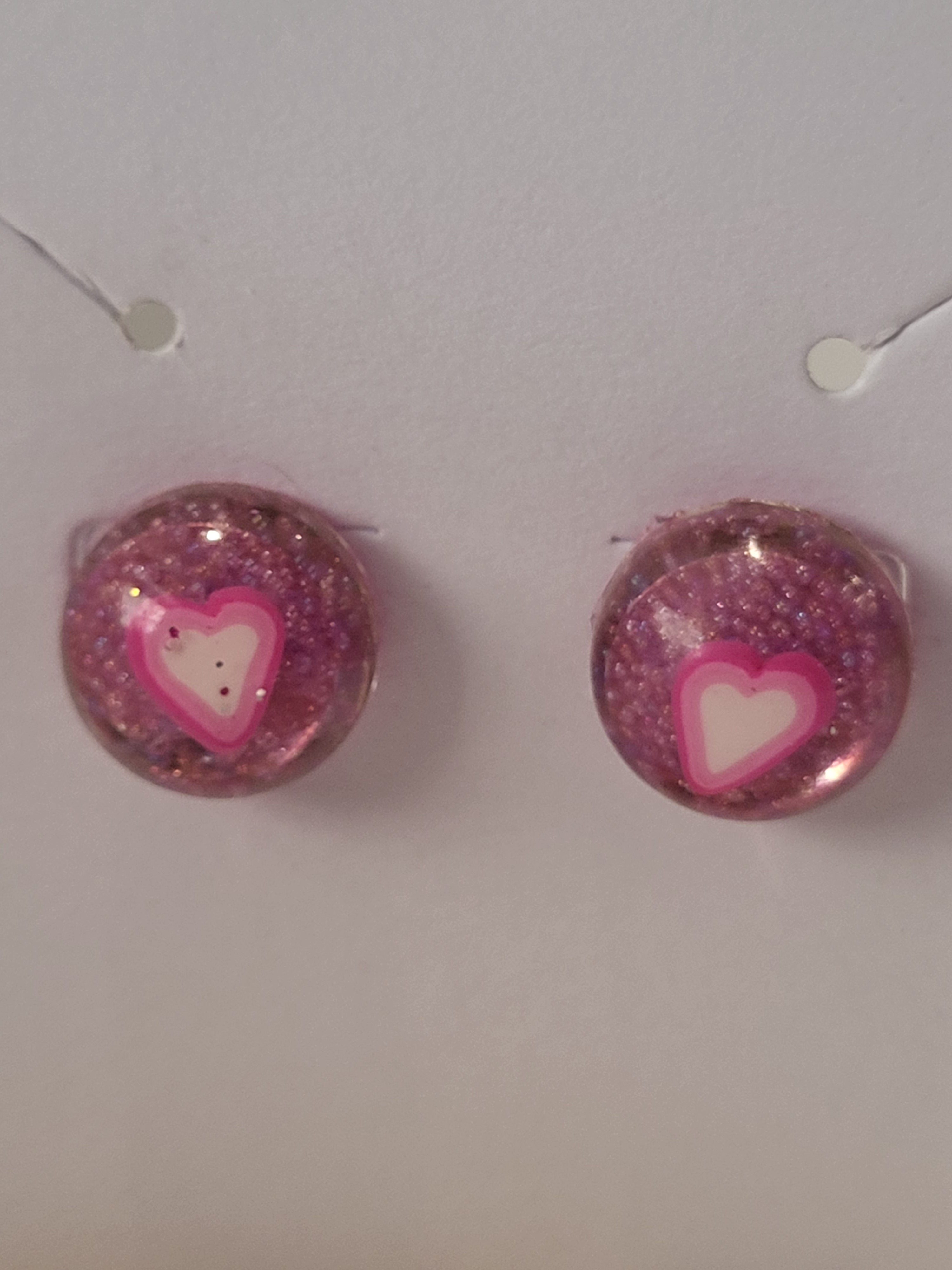 Valentine's day inspired studded earrings