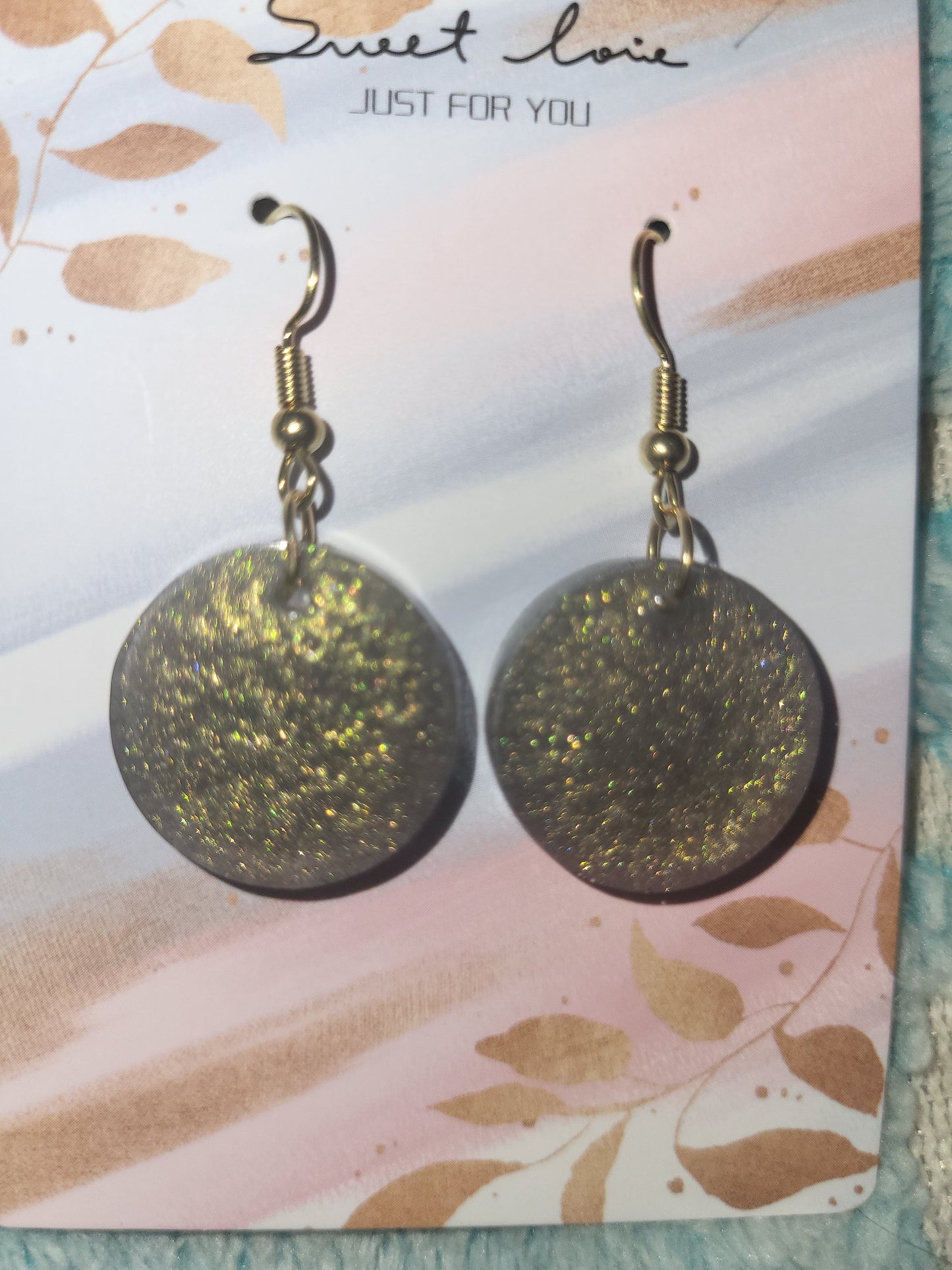 Homemade uv resin earrings