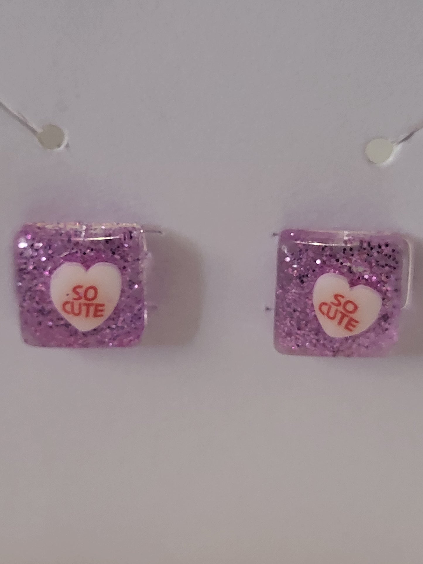 Valentine's day inspired studded earrings