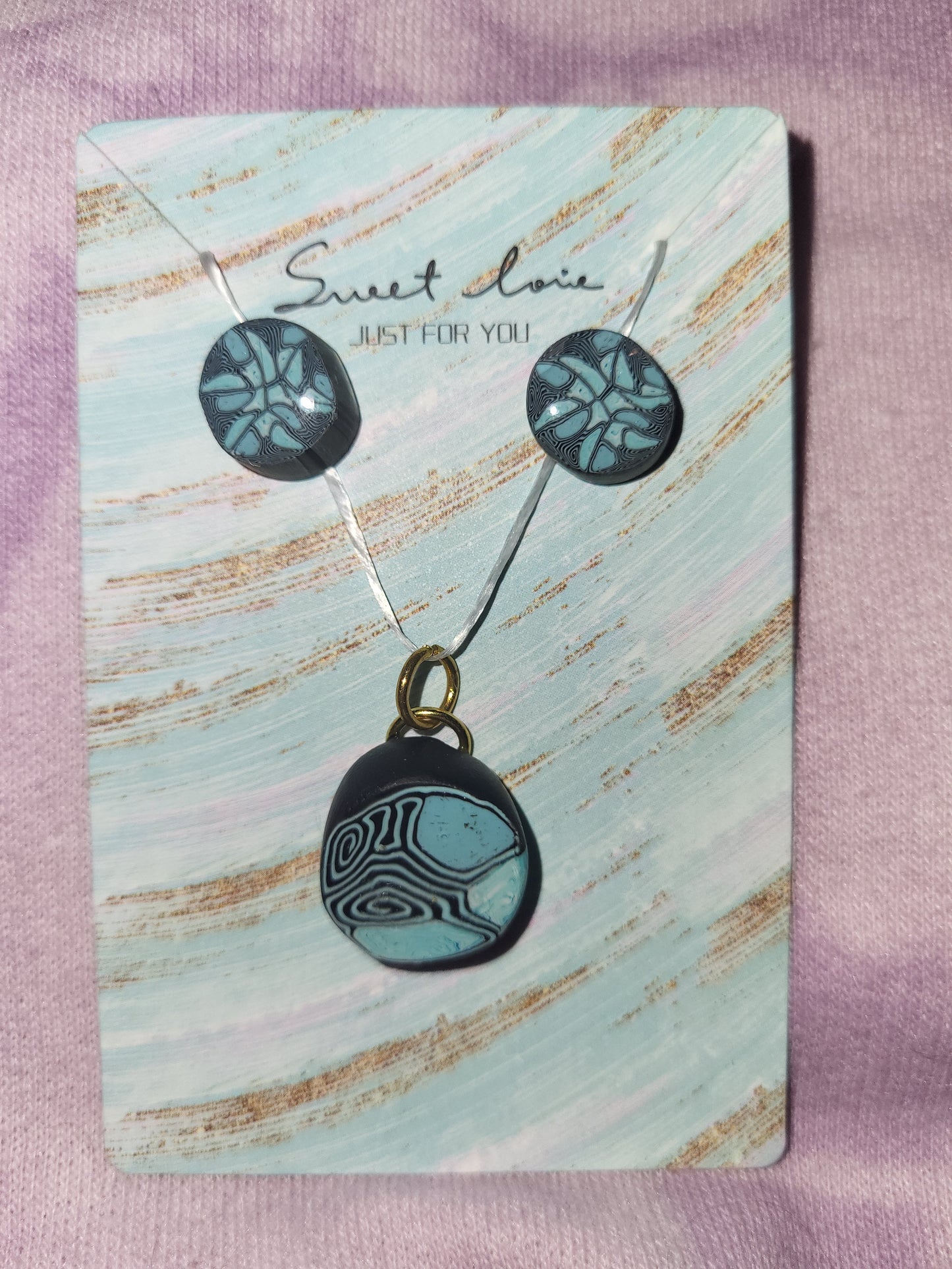 Homemade stud earring set