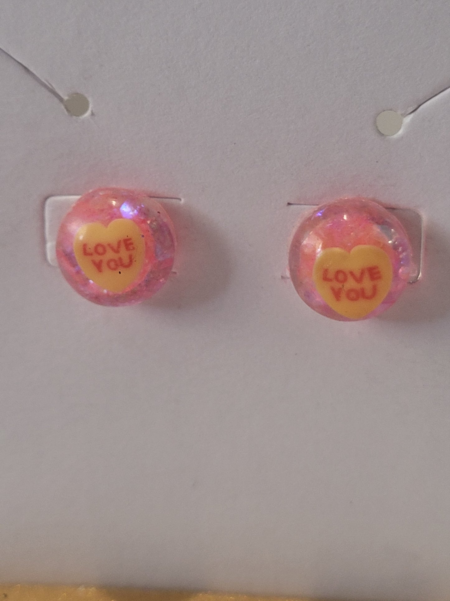 Valentine's day inspired studded earrings