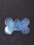 Homemade personalized glitter animal tags