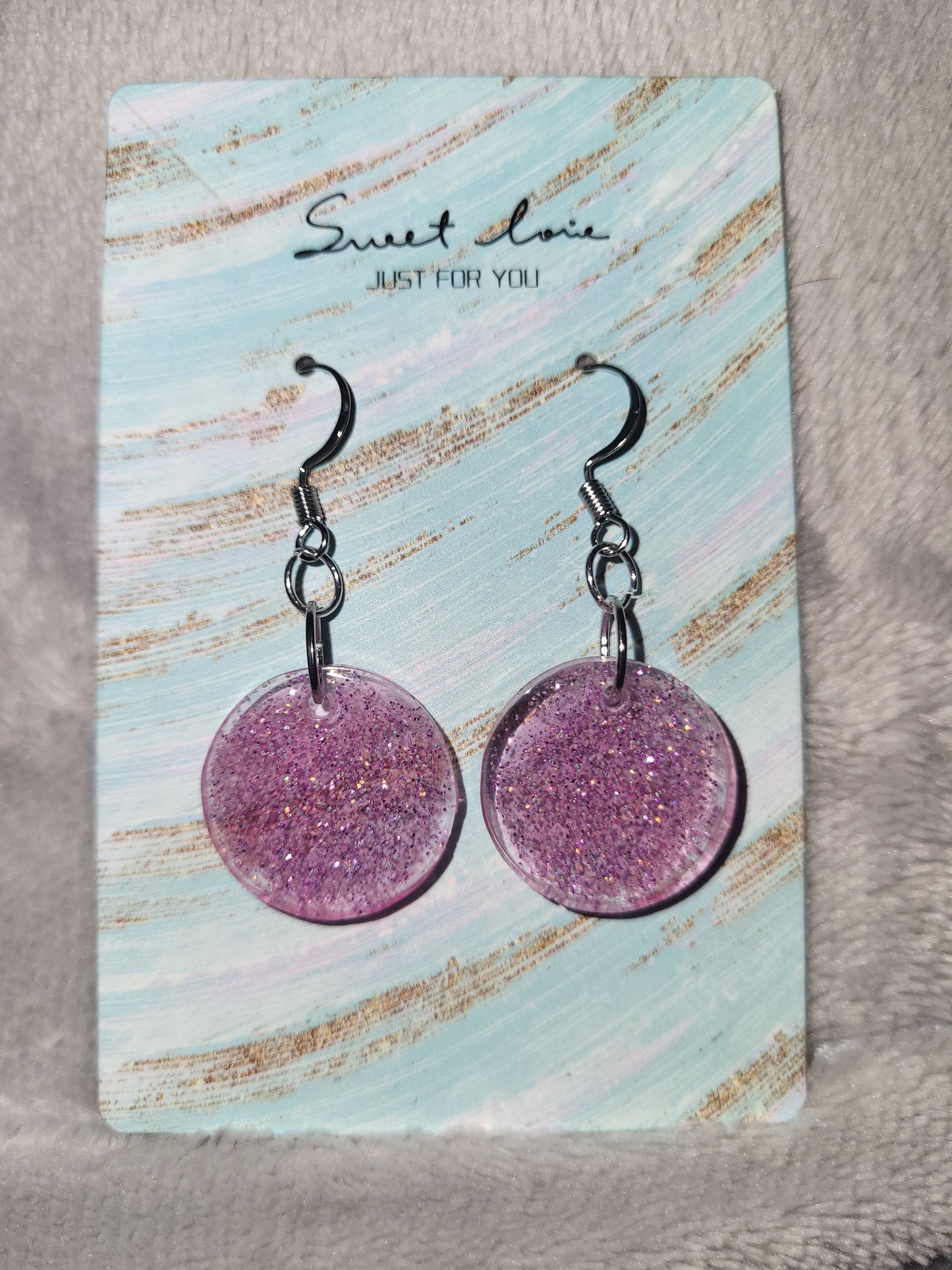 Homemade dangling earrings