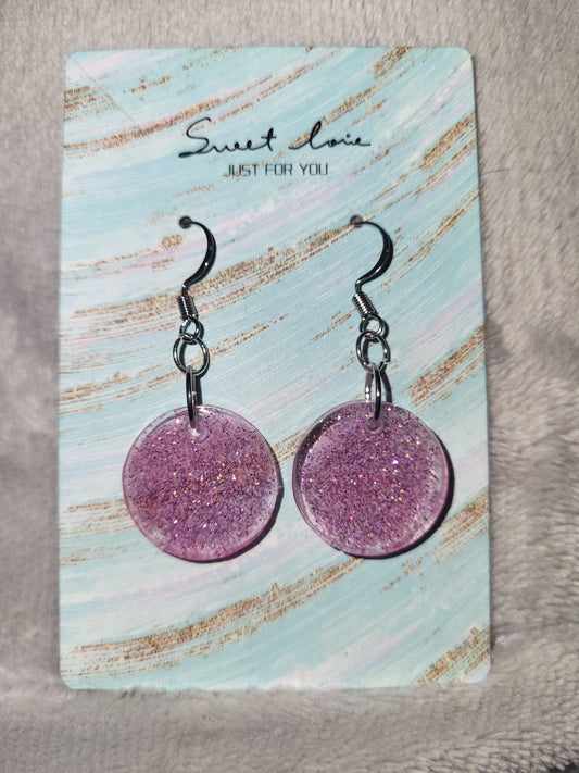 Homemade dangling earrings